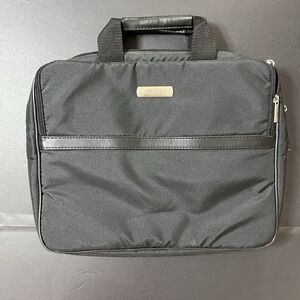 Kenneth Cole Reaction Brief Case Black Nylon Laptop Case 16x14 Double Zipper